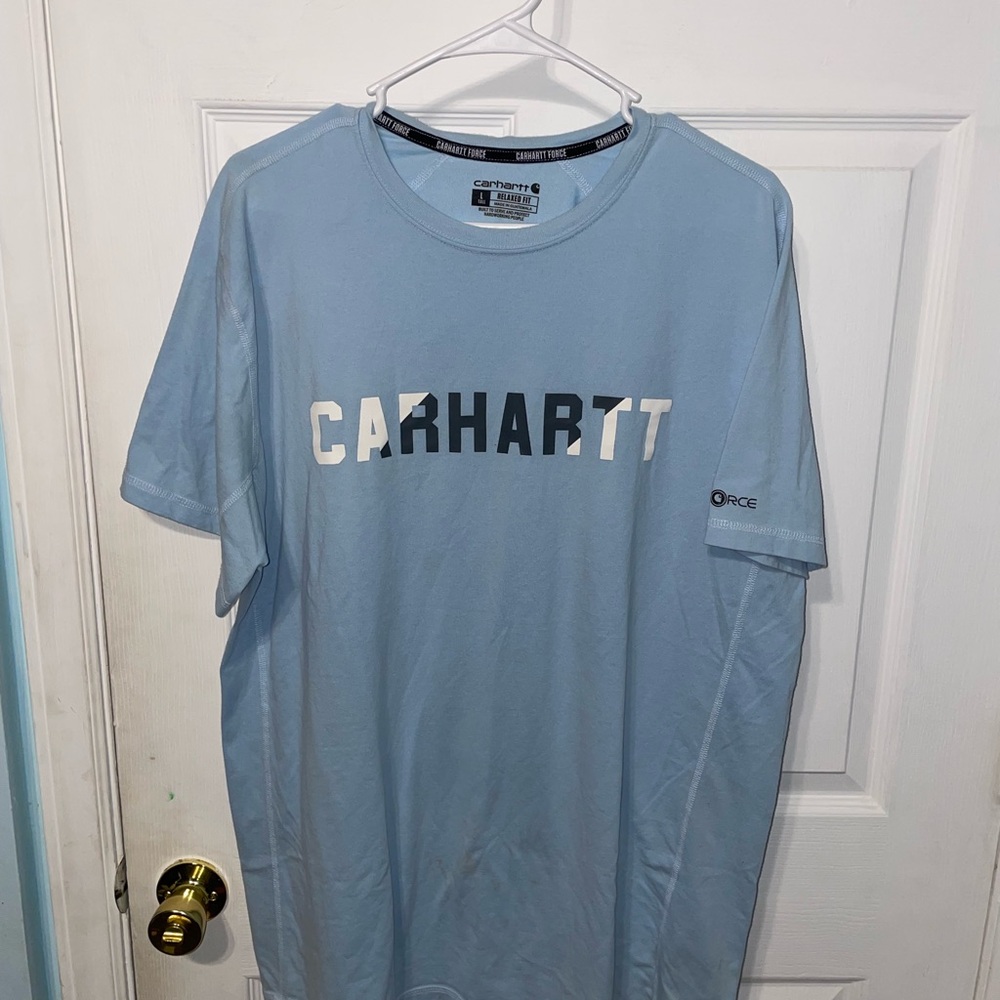 Carhartt Men's Light Blue Short Sleeve Tee